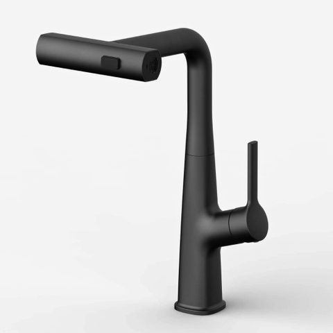 Vòi rửa bát Kluger KLF0018S / KLF0018B dây rút, nóng lạnh - Chính hãng