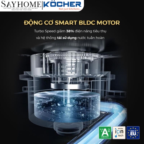 Máy rửa bát Kocher KDEU 8855S7 Series 7 tại thành phố Hồ Chí Minh