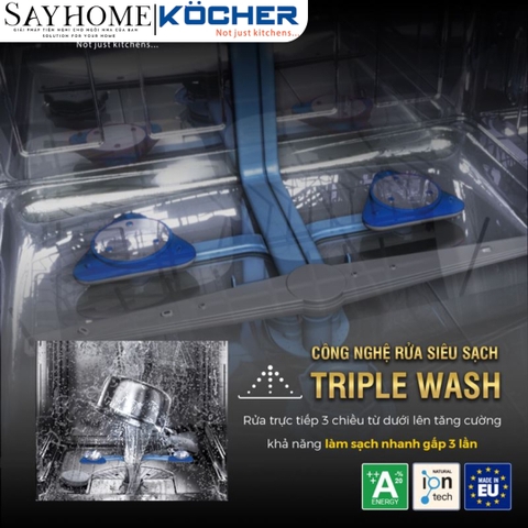 Máy rửa bát Kocher KDEU 8855S7 Series 7 tại thành phố Hồ Chí Minh