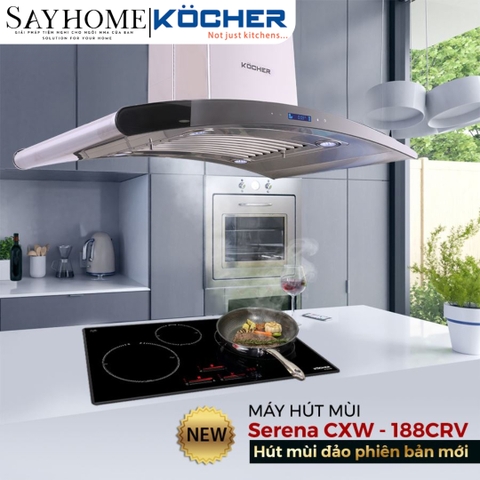 Máy hút mùi kính cong Kocher Serena CXW-188CRV tại thành phố Hồ Chí Minh