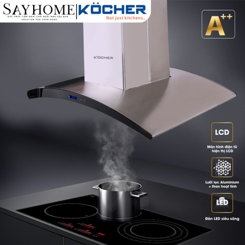 Máy hút mùi kính cong Kocher Serena CXW-188CRV tại thành phố Hồ Chí Minh