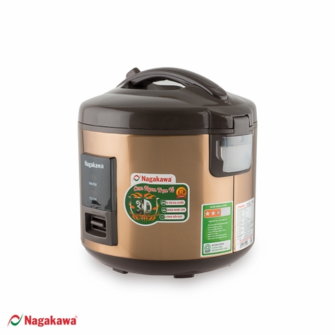 Nồi Cơm Điện Nagakawa NAG0122 Nắp Gài (1.8 Lít) - Hàng Chính Hãng