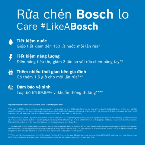 Máy rửa chén bát Bosch SMS6ZCI16E Sơ-ri 6 độc lập 14 bộ