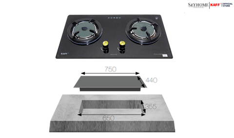 Bếp ga hồng ngoại đôi KAFF KF-608I tại thành phố Hồ Chí Minh