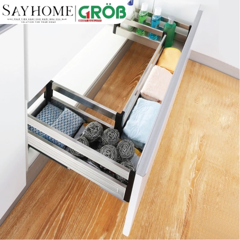 Kệ đựng chất tẩy rửa GROB GHS- 80, GHS- 90, GHS- 80A, GHS- 90A dạng chữ U gắn cánh - Hàng chính hãng GROB