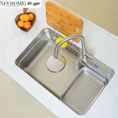 Chậu rửa chén bát 1 hố Kluger KF7848FS-DO Plus - Hàng chính hãng