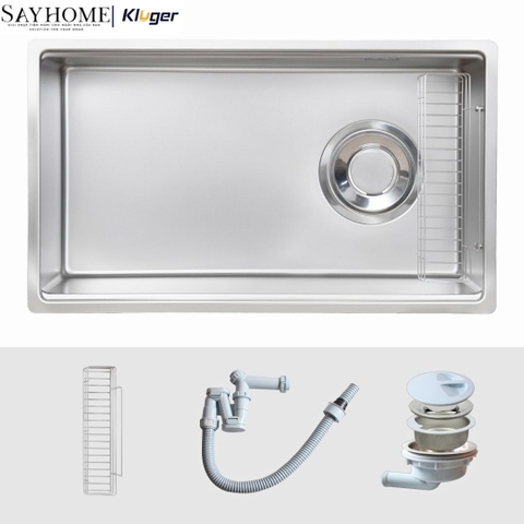Chậu rửa chén bát 1 hố Nhật Kluger KY7545FS Basic/Plus - Hàng chính hãng
