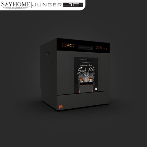 Máy rửa bát JUNGER JG Leopard DWJ-136-VG 12-13 bộ đồ ăn Châu Âu - Hàng chính hãng
