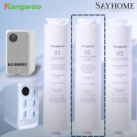 Bộ lõi lọc thô 1 2 3 Kangaroo KG400HU tại thành phố Hồ Chí Minh