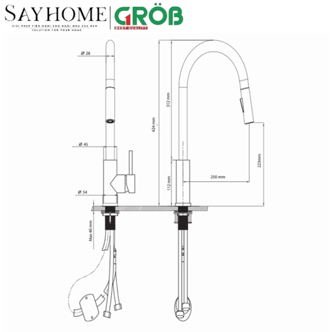 Vòi rút GROB GF304-41P tại thành phố Hồ Chí Minh