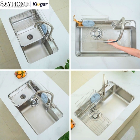 Chậu rửa chén bát 1 hố Nhật Kluger KH8050ST Plus - Hàng chính hãng