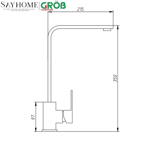 Vòi rửa bát GROB GF-304S, GF-304SHM tại thành phố Hồ Chí Minh