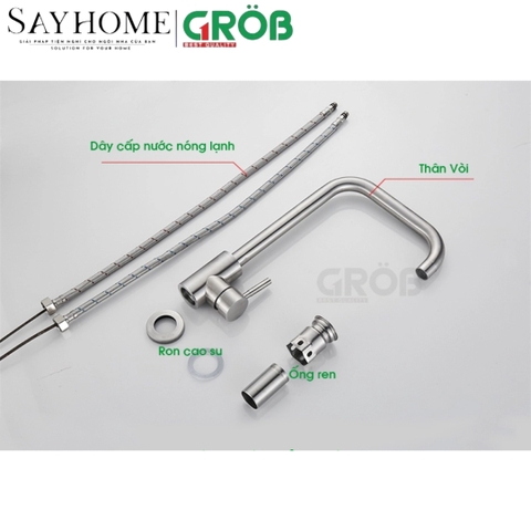 Vòi rửa bát GROB GF-304SR1/304SR1HM tại thành phố Hồ Chí Minh