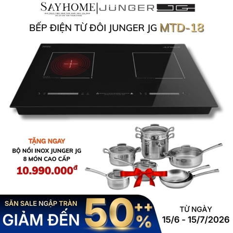 Bếp điện từ đôi JUNGER JG MTD-18 - Hàng chính hãng