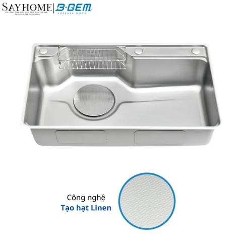 Chậu rửa chén bát 1 hố inox 304 B-GEM BG - 7846WH 78cm tại thành phố Hồ Chí Minh