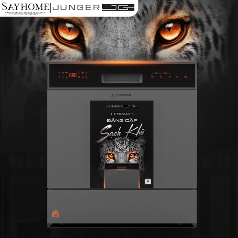 Máy rửa bát JUNGER JG Leopard DWJ-103 12-13 bộ đồ ăn Châu Âu - Hàng chính hãng