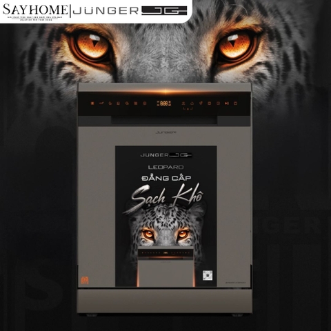 Máy rửa bát JUNGER JG Leopard DWJ-163-MS 15 bộ đồ ăn Châu Âu - Hàng chính hãng