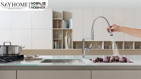 Vòi rửa chén NOBILI MOVE NB133S cần mềm - Hàng chính hãng