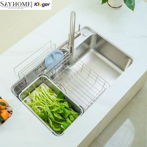 Chậu rửa chén bát 1 hố Nhật Kluger KH8050ST Plus - Hàng chính hãng