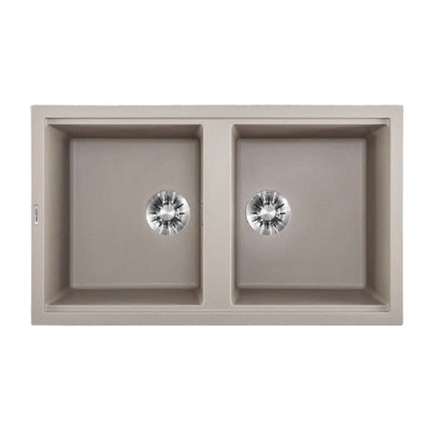 Chậu rửa chén bát đá Granite 2 hố MALLOCA CHAMPAGNE K45095 86cm - Chính hãng