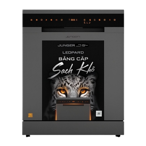 Máy rửa bát JUNGER JG Leopard DWJ-163-MS 15 bộ đồ ăn Châu Âu - Hàng chính hãng