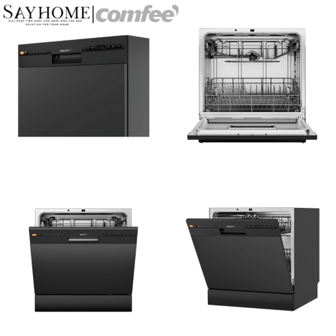 Máy rửa chén COMFEE màu xám đen CDW-8F60RB 10 bộ đồ ăn Châu Âu tại thành phố Hồ Chí Minh