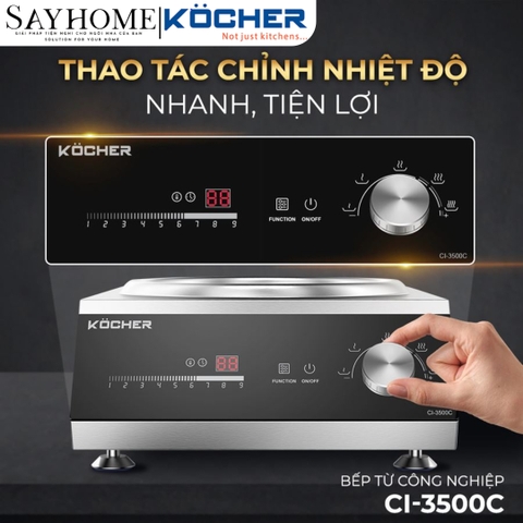 Bếp từ đơn công nghiệp KOCHER CI-3500C tại thành phố Hồ Chí Minh
