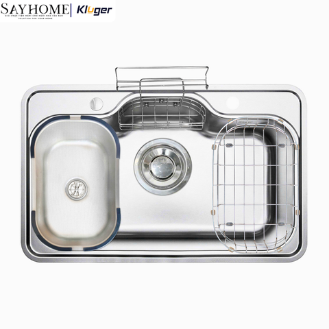 Chậu rửa chén bát 1 hố Nhật Kluger KT8050FS Basic/Plus - Hàng chính hãng