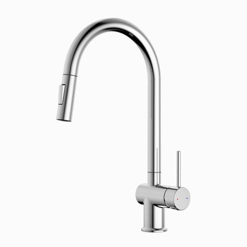 Vòi rửa bát Kluger KLF0008SS/SB/SC dây rút, nóng lạnh - Chính hãng