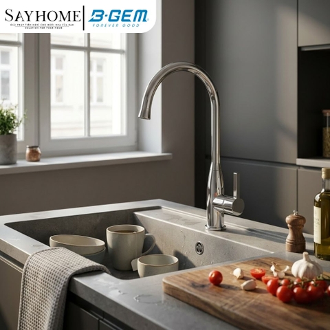 Vòi rửa chén bát B-GEM BG-EH009 nóng lạnh cao cấp tại Thành phố Hồ Chí Minh