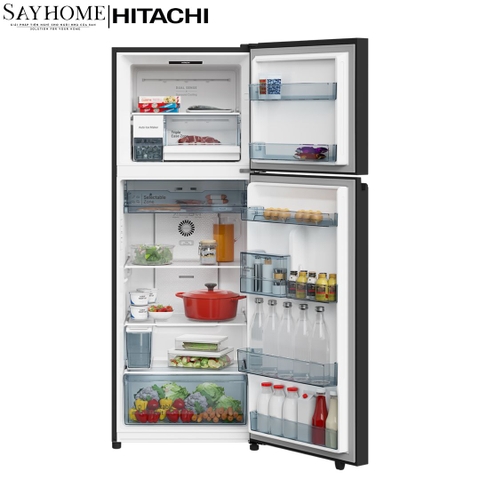 Tủ lạnh 2 cánh màu xám Hitachi HRTN6443SAGMGVN 407 Lít - Hàng chính hãng