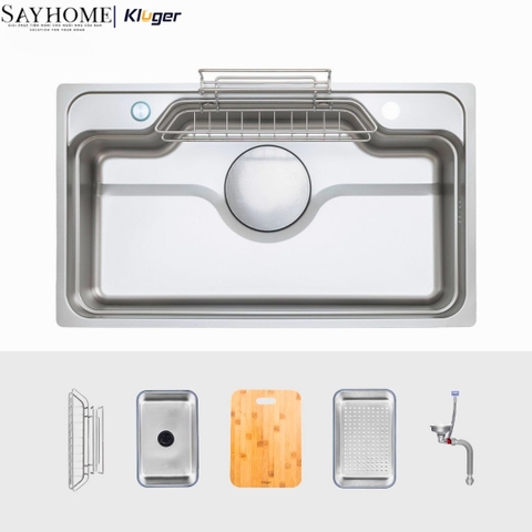 Chậu rửa chén bát 1 hố Kluger KF7848FS Basic/Plus tại thành phố Hồ Chí Minh