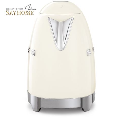 Ấm đun nước SMEG KLF04CREU 1,7 lít màu kem — mặt sau và tay cầm