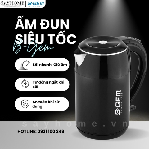 Ấm đun siêu tốc B-Gem BG-09A - Hàng chính hãng B-GEM