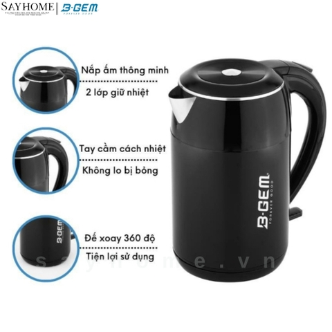 Ấm đun siêu tốc B-Gem BG-09A - Hàng chính hãng B-GEM