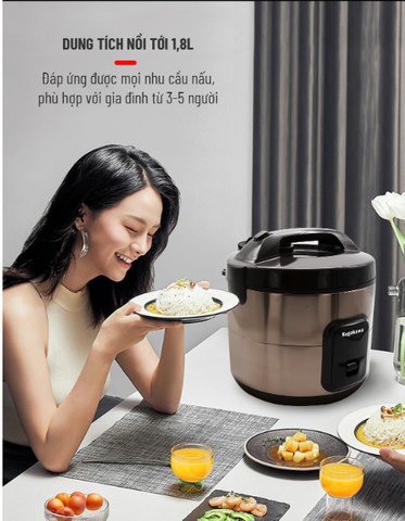 NỒI CƠM ĐIỆN NAGAKAWA NAG0133 1,8 lít - Hàng chính hãng