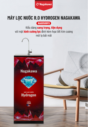 Máy lọc nước Nagakawa NAG0508FB RO Hydrogen - Hàng chính hãng Nagakawa