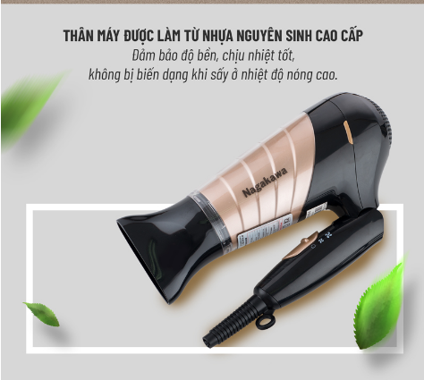 Máy Sấy Tóc Nagakawa NAG1604 (1600W) - Hàng Chính Hãng