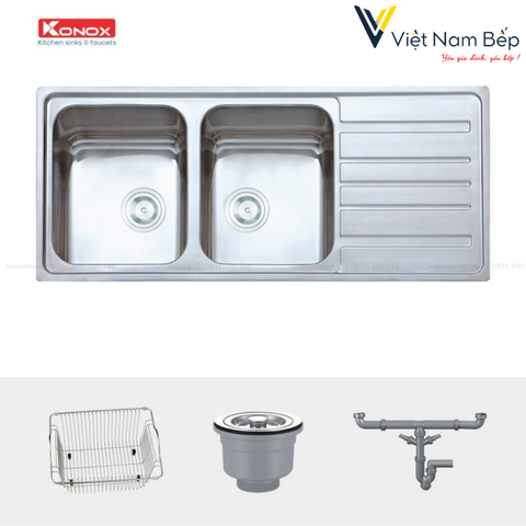 Chậu rửa bát European sink Artusi KS11650 1D – Bàn phải - Chính hãng KONOX