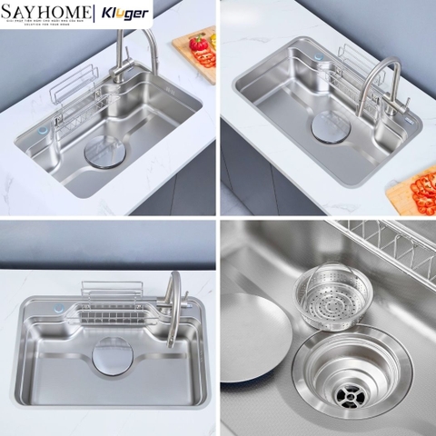 Chậu rửa chén bát 1 hố Kluger KF7848FS Basic/Plus tại thành phố Hồ Chí Minh