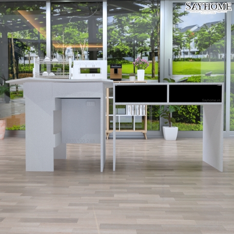 Bàn làm việc, bàn họp văn phòng T-Shirt chất liệu MDF chống ẩm phủ Melamine