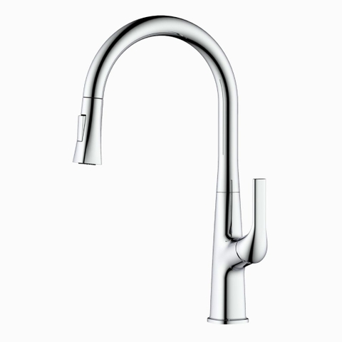 Vòi rửa bát Kluger KLF0002C dây rút, nóng lạnh - Chính hãng