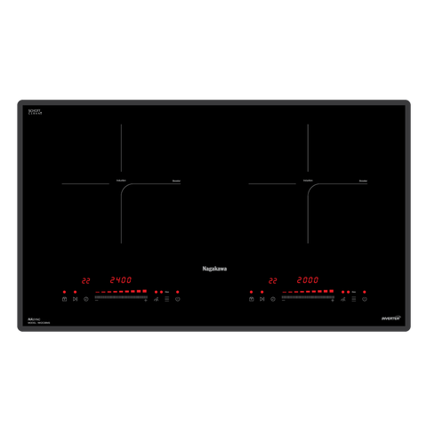 Bếp đôi điện từ hồng ngoại Nagakawa NK2C08MS - Bảo hành 5 năm - Made in Malaysia