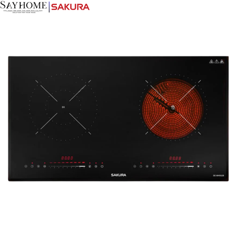 Bếp điện từ kết hợp hồng ngoại SAKURA SE-MH502B tại Tân bình
