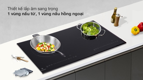 Bếp điện từ kết hợp đôi PRAMIE 2108