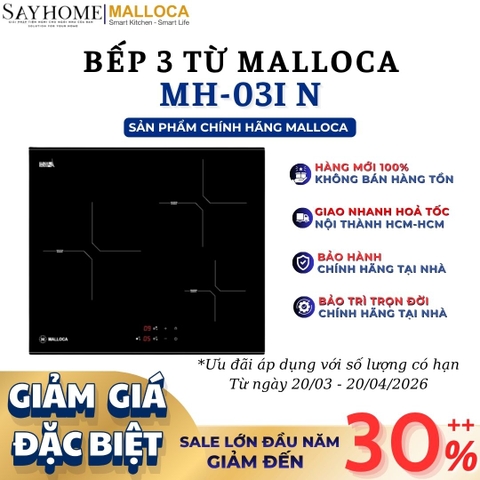 Bếp 03 từ Malloca MH-03I N - Hàng chính hãng