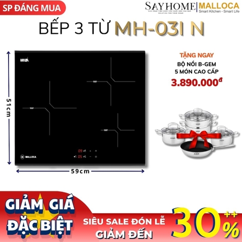 Bếp 03 từ Malloca MH-03I N - Hàng chính hãng