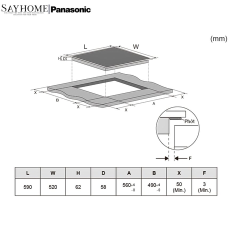 Bếp 3 từ Panasonic KY- R63ABLYUE  tại thành phố Hồ Chí Minh