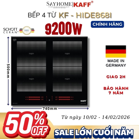 Bếp từ đa điểm KAFF KF–HIDE868I - Bảo hành chính hãng 7 năm