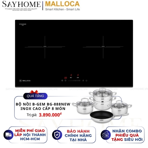 Bếp điện đôi Malloca MH-732 RN - Hàng chính hãng Malloca